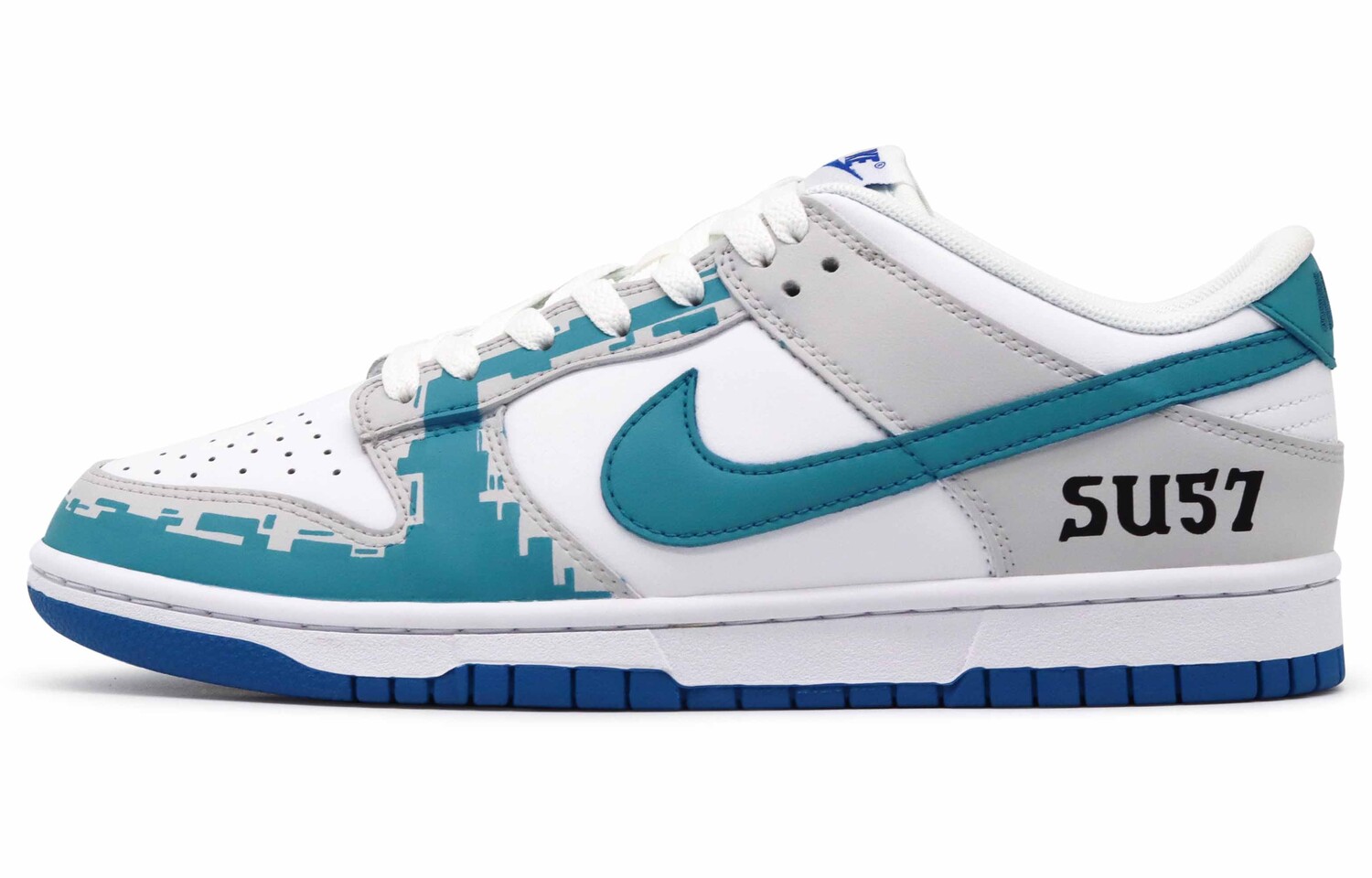 

Кроссовки для скейтбординга Dunk мужские низкие синий/белый Nike