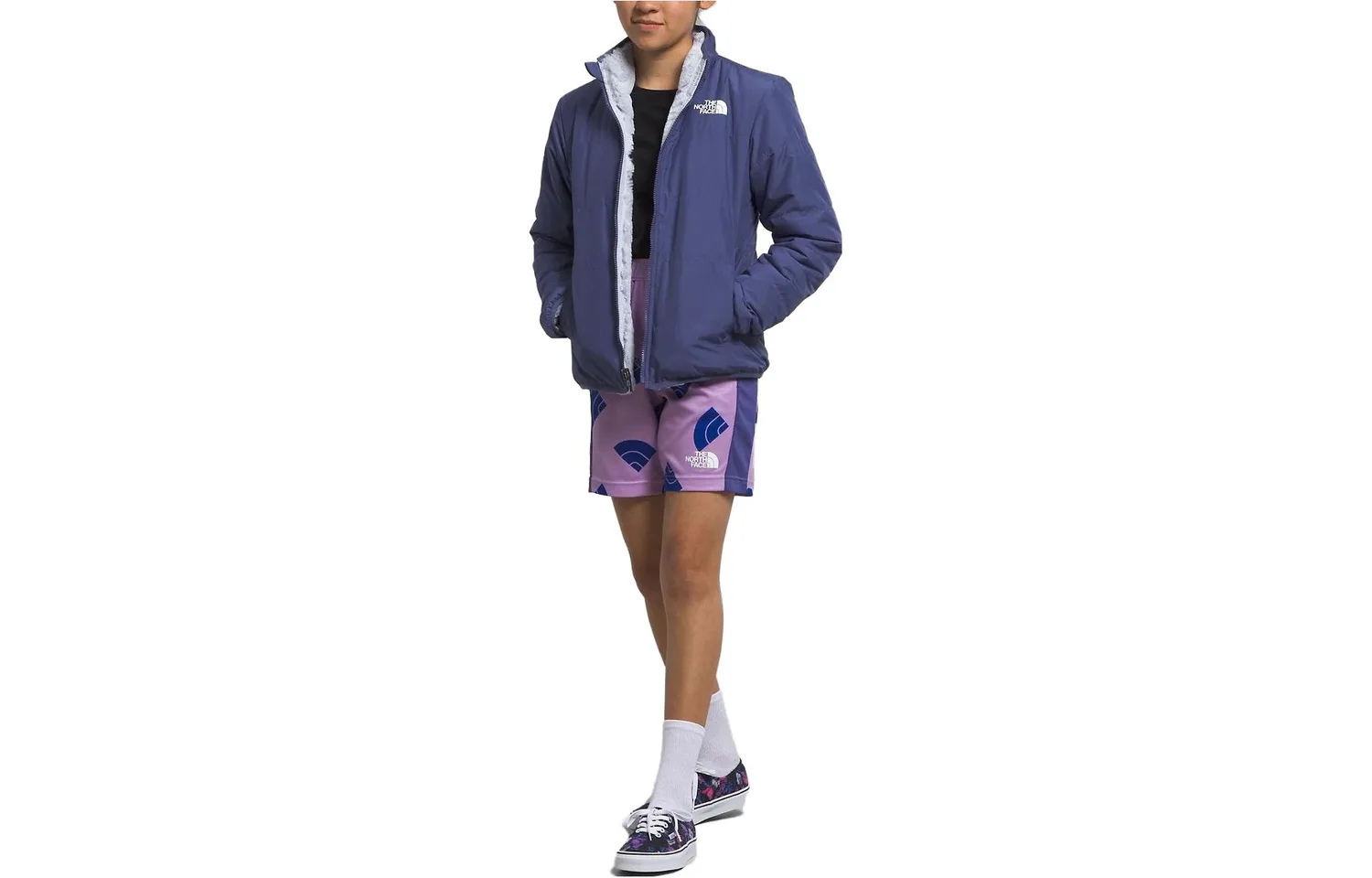 Детская куртка с воротником стойкой THE NORTH FACE, Cave Blue