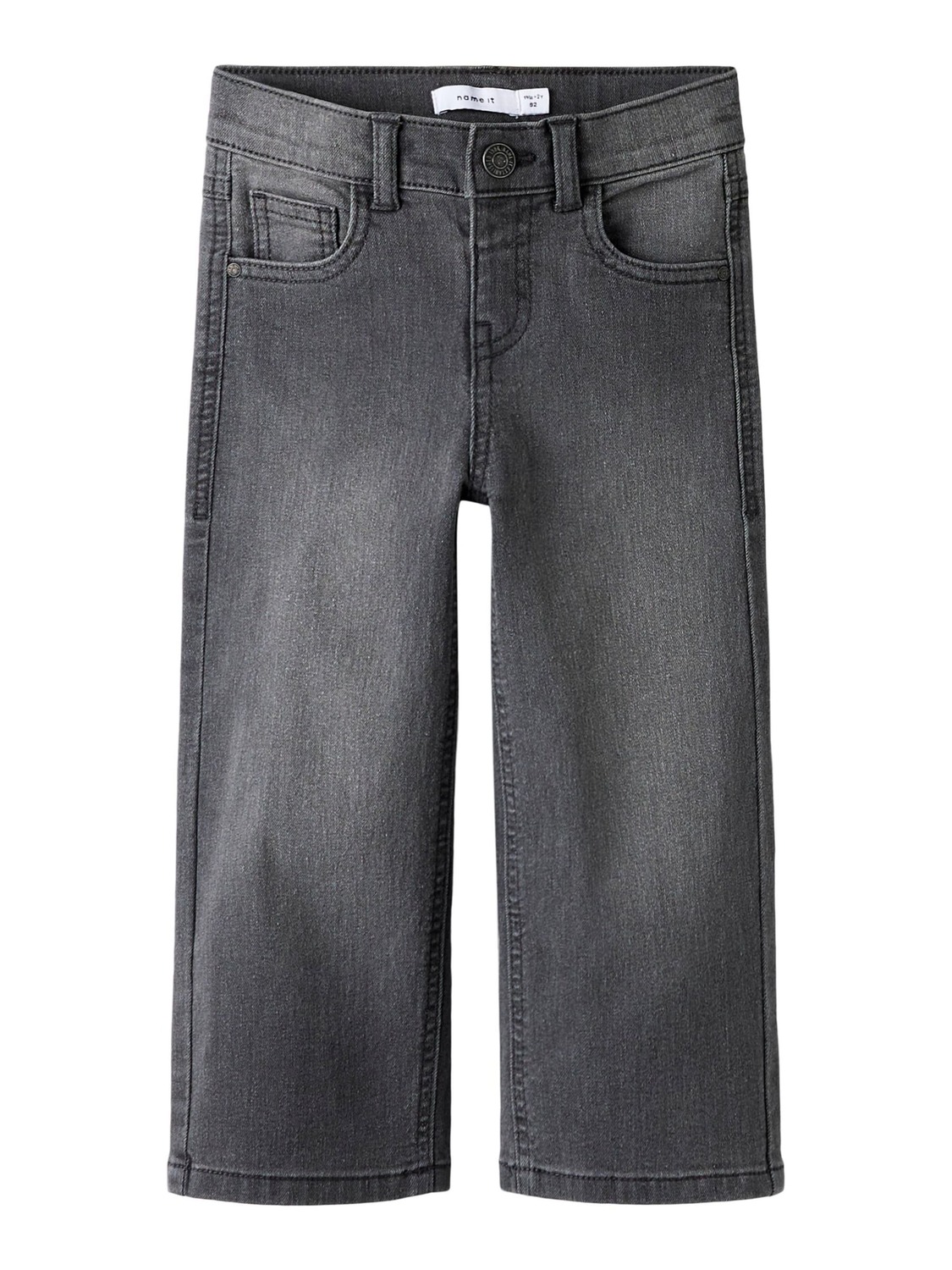 

NAME IT Джинсы wide leg в сером цвете