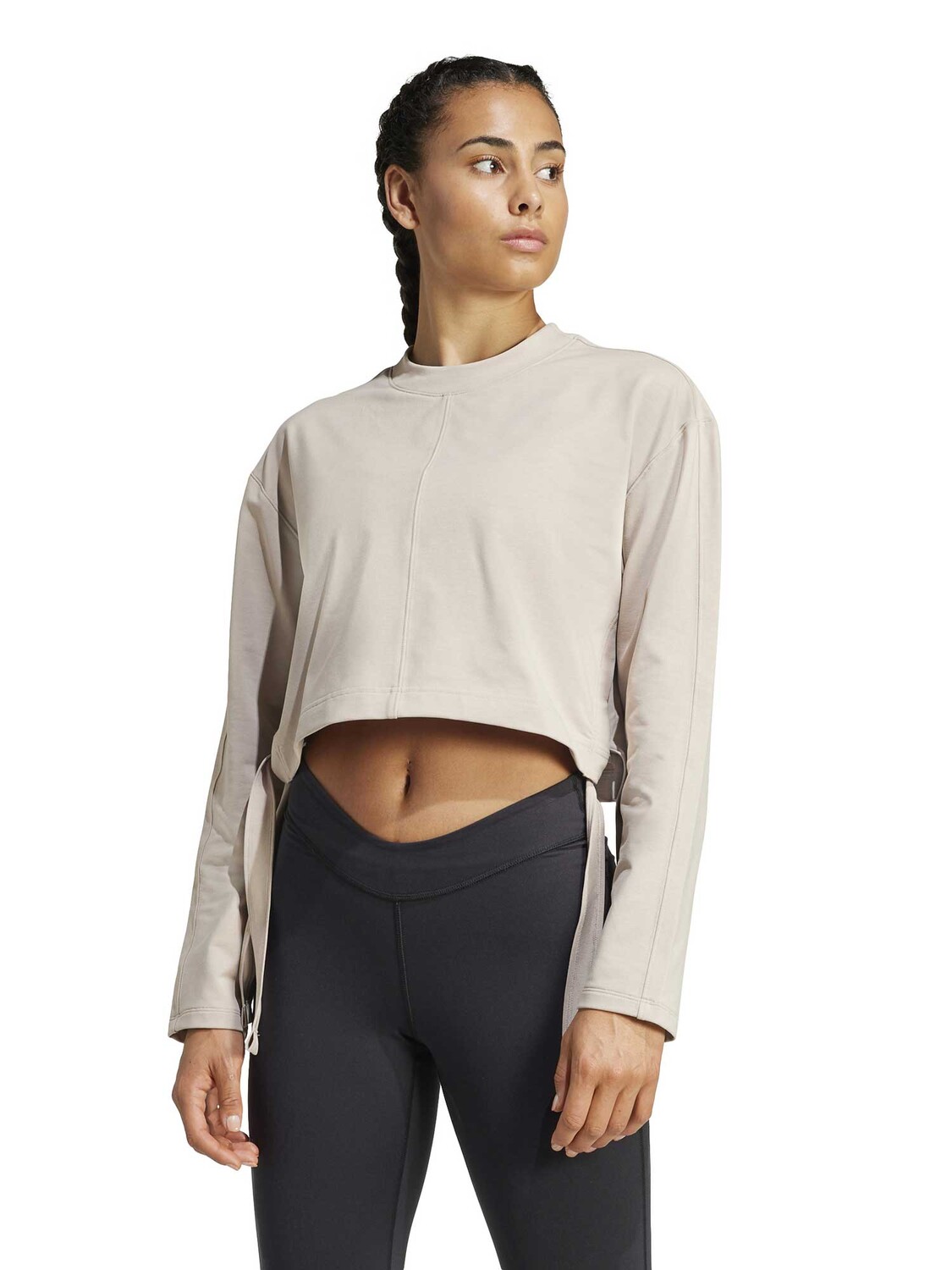 

Блуза Adidas Performance Yoga Cover-Up, бежевый