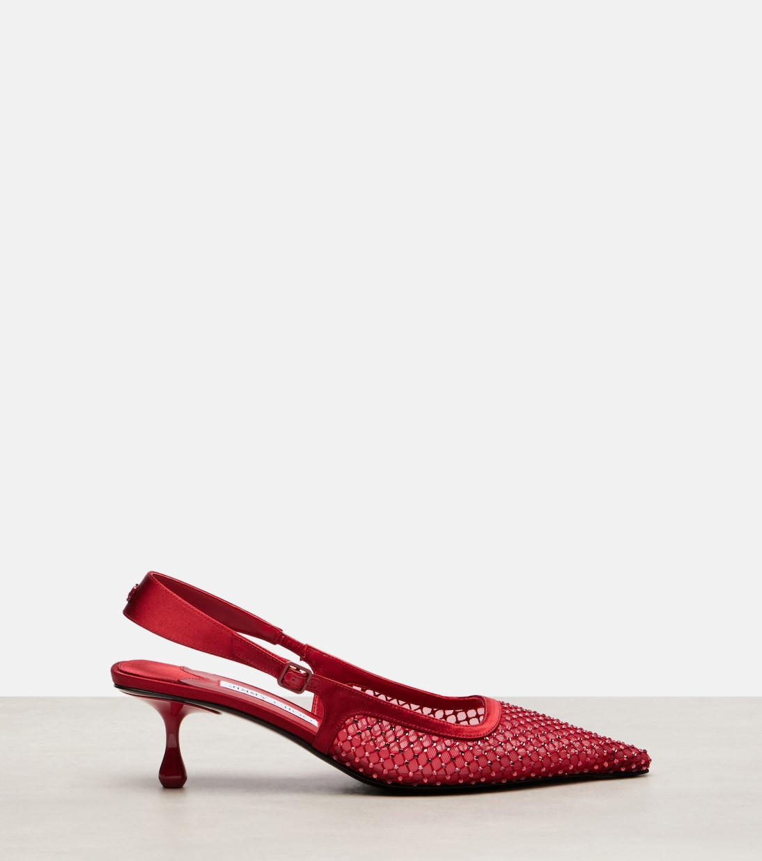 Туфли-лодочки Amel 50 с декором и открытой пяткой Jimmy Choo, Ruby Red — фото 4