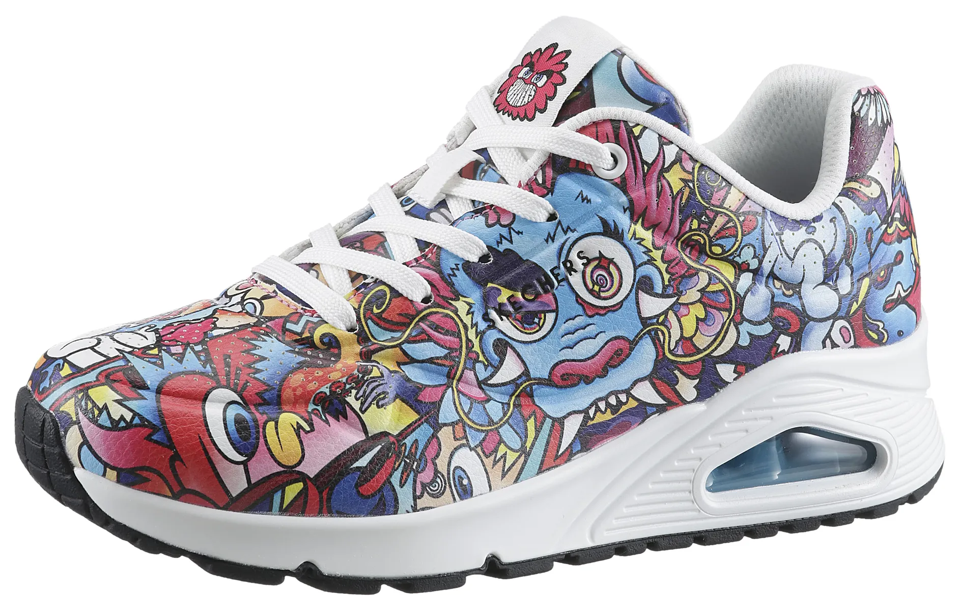 

Кроссовки Skechers "UNO-COLOR DOODLE", с ярким принтом, повседневная обувь, полуботинки, туфли на шнуровке, цвет Multifarben