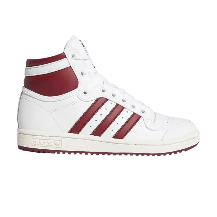 

Кроссовки adidas Top Ten Hi J 'Collegiate Burgundy', белый