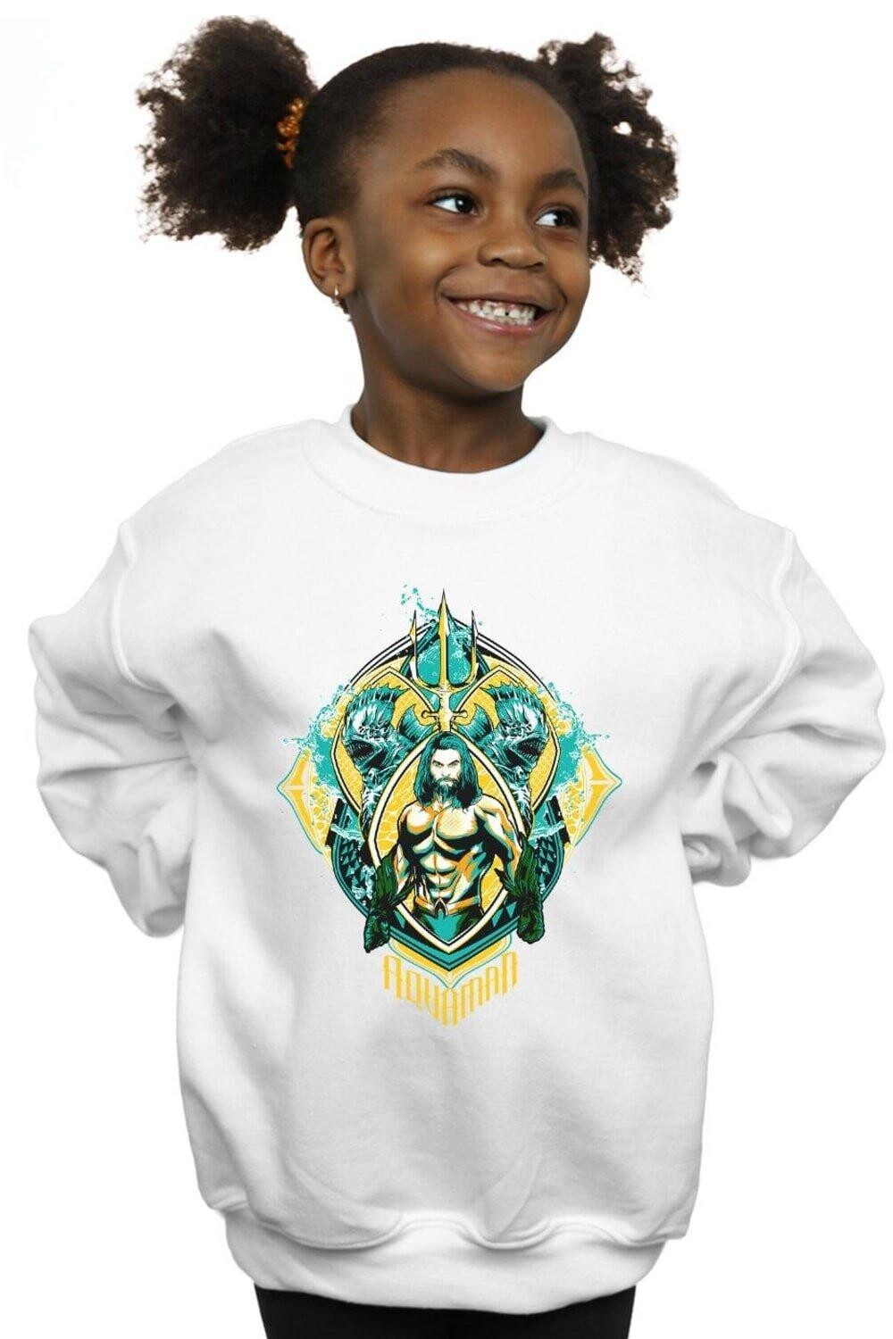 

Толстовка с гербом Aquaman The Trench DC Comics, белый