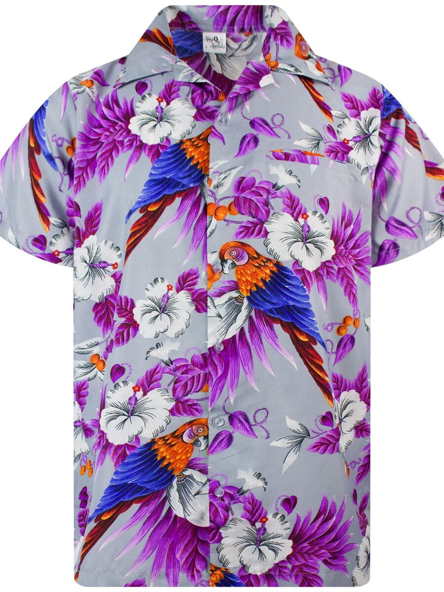 

Рубашка King Kameha Cherryparrot, серый