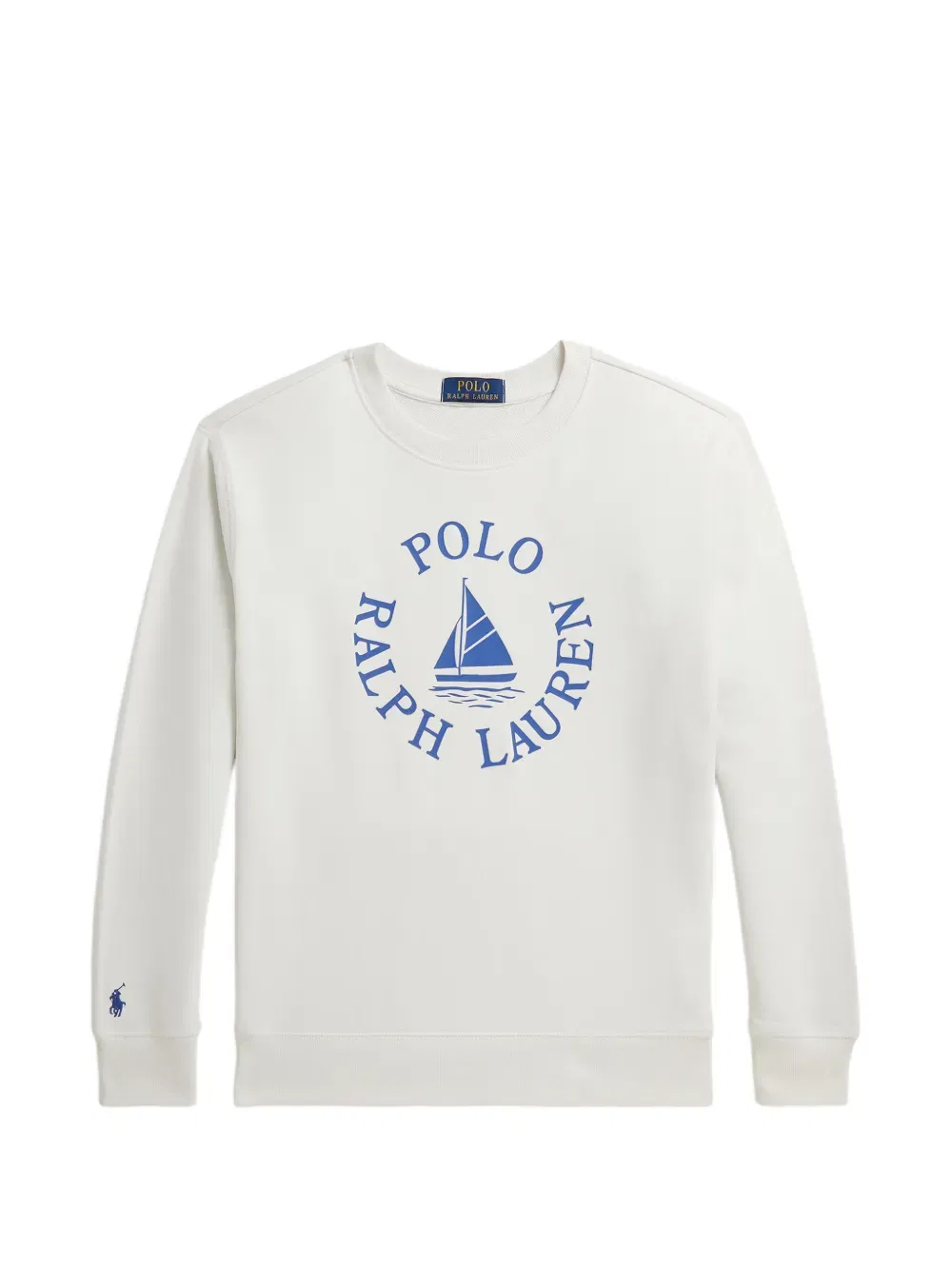 Толстовка с логотипом парусника Polo Ralph Lauren Kids, белый