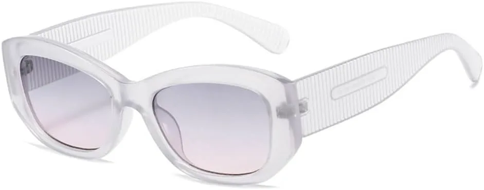 

Винтажные солнцезащитные очки LVTFCO «кошачий глаз» для женщин, модные градиентные очки с защитой от УФ-излучения UV400, модные панк-очки для мужчин, Gray Gray Pink