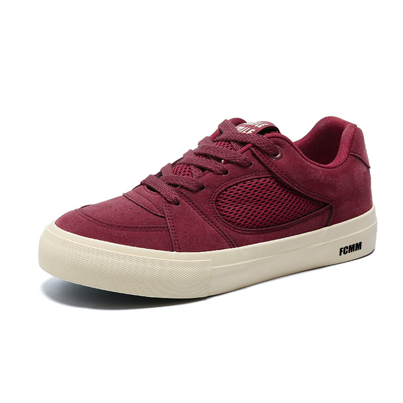 

FCMM Антискользящие износостойкие легкие дышащие низкие скейтбордские кроссовки мужские - черные, цвет Black