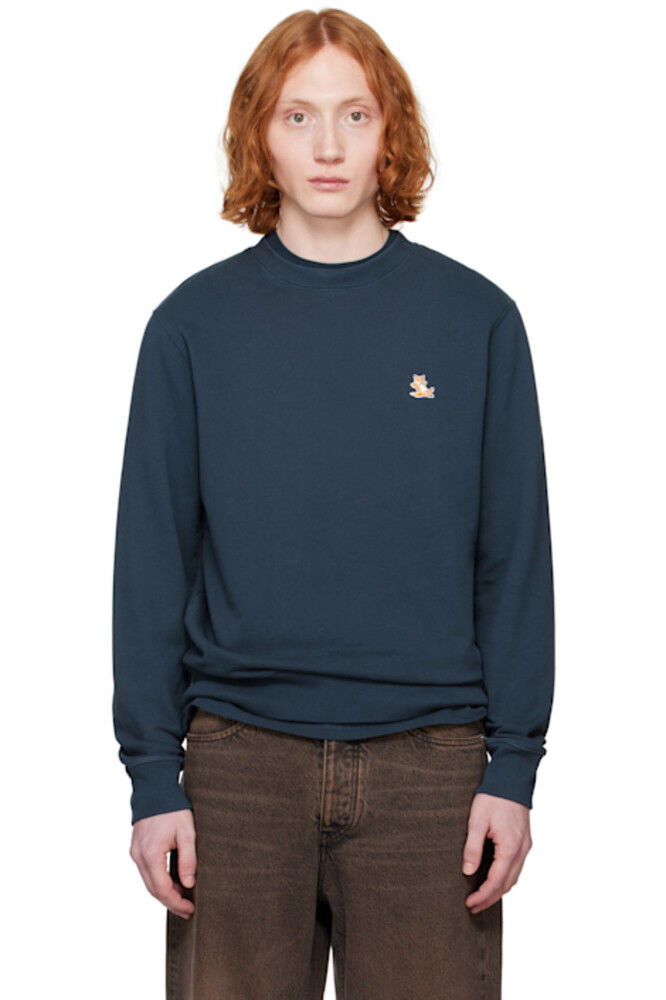 

Темно-синий свитшот Regular с нашивкой Chillax Maison Kitsuné