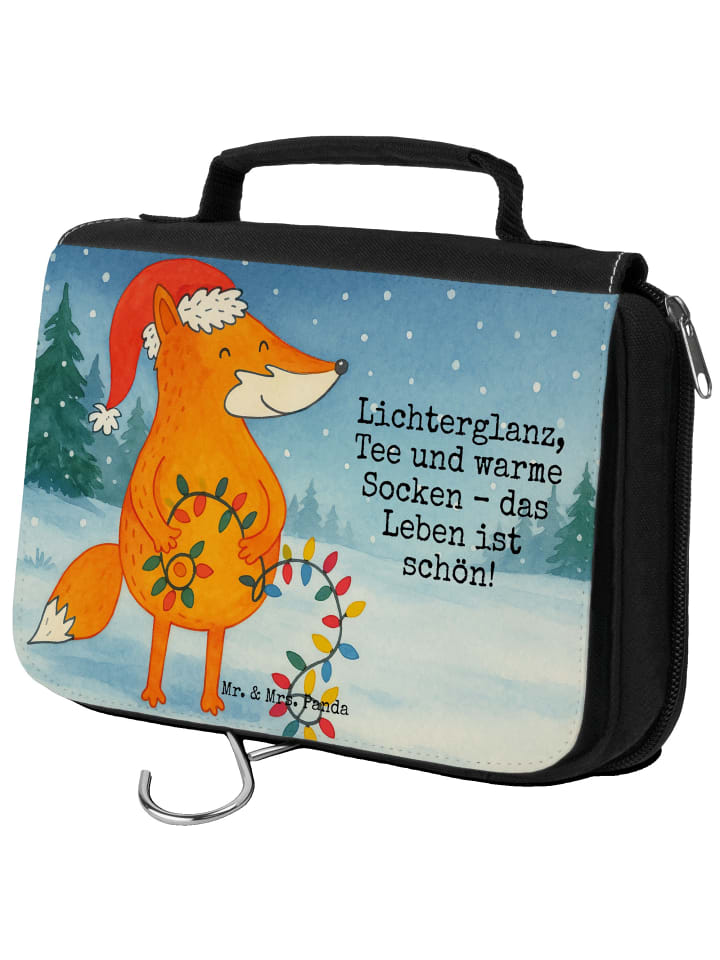 

Mr. & Mrs. Panda Косметичка с рождественским дизайном в виде лисы и надписью белого цвета