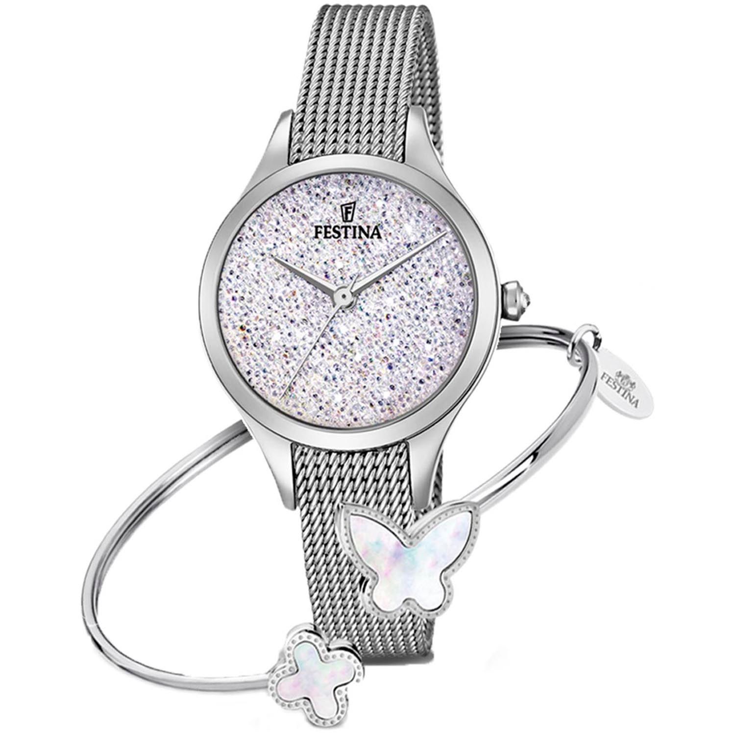 

Серебряные женские часы Festina