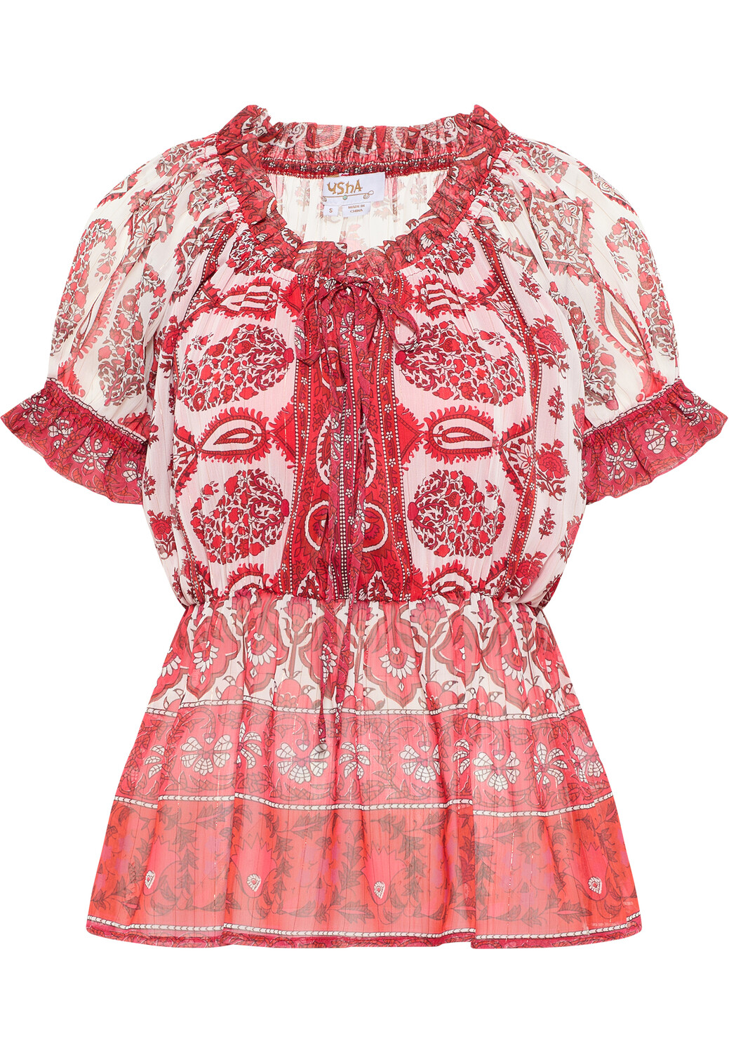 

Блуза usha FESTIVAL nshirt Mit Rüschenärmeln, красный
