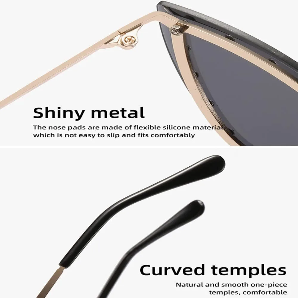 

Солнцезащитные очки-треугольник 2027 года, без оправы из сплава, с блестящими кристаллами, женские, уникальные, элегантные, зеленые, со стразами MTZJH, Gold Blue