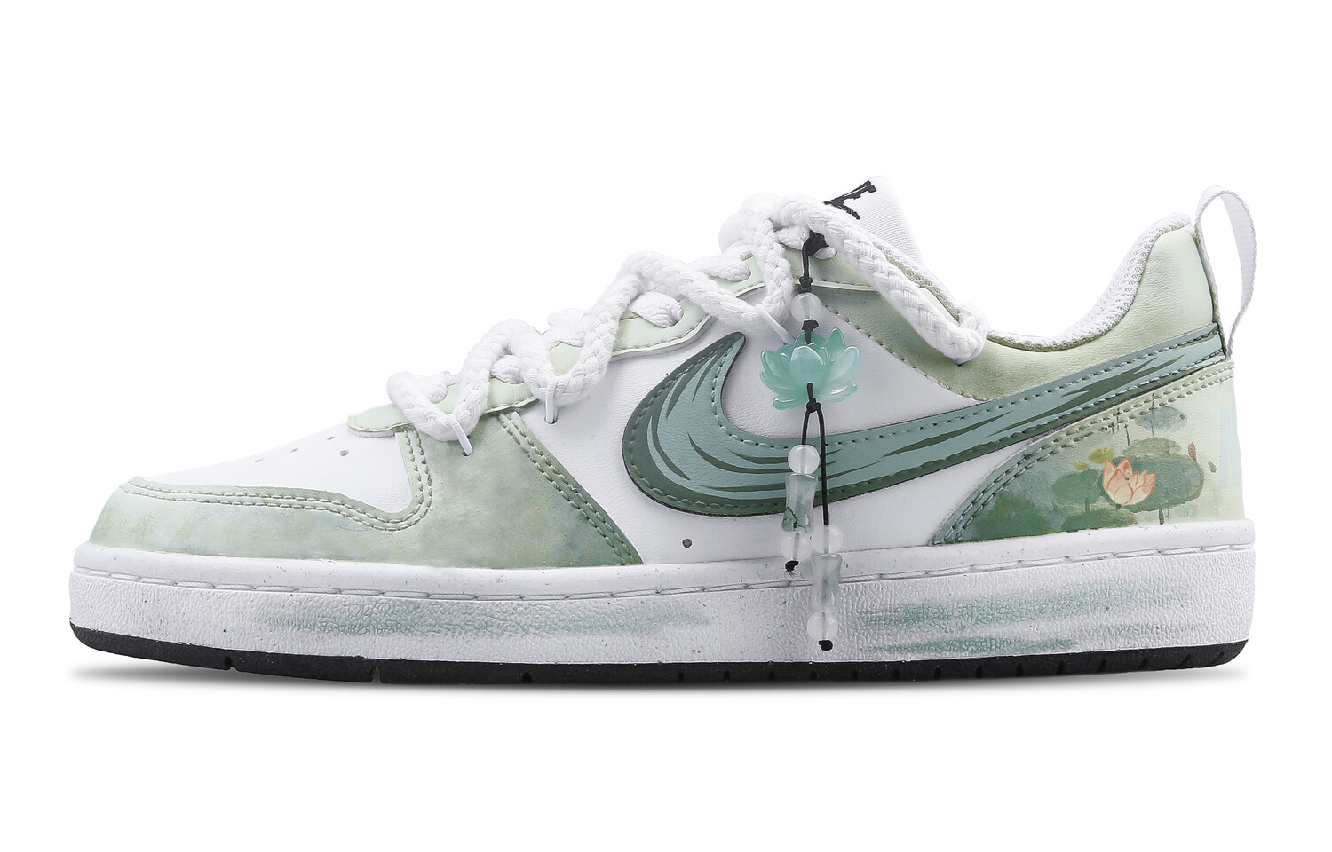 

Кеды Nike Court Borough Skateboard Shoes Women's Low-Top White, белый