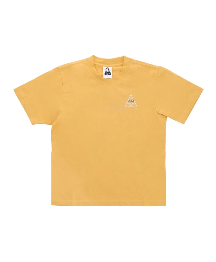 

Расслабляющая футболка, футболка с изображением девушки в горчичном цвете. Huf, желтый