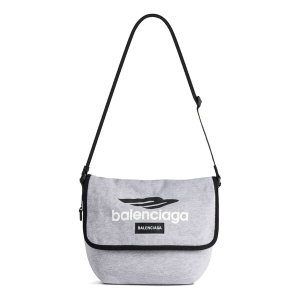 

Сумка explorer small messenger bag 'grey black' Balenciaga, серый