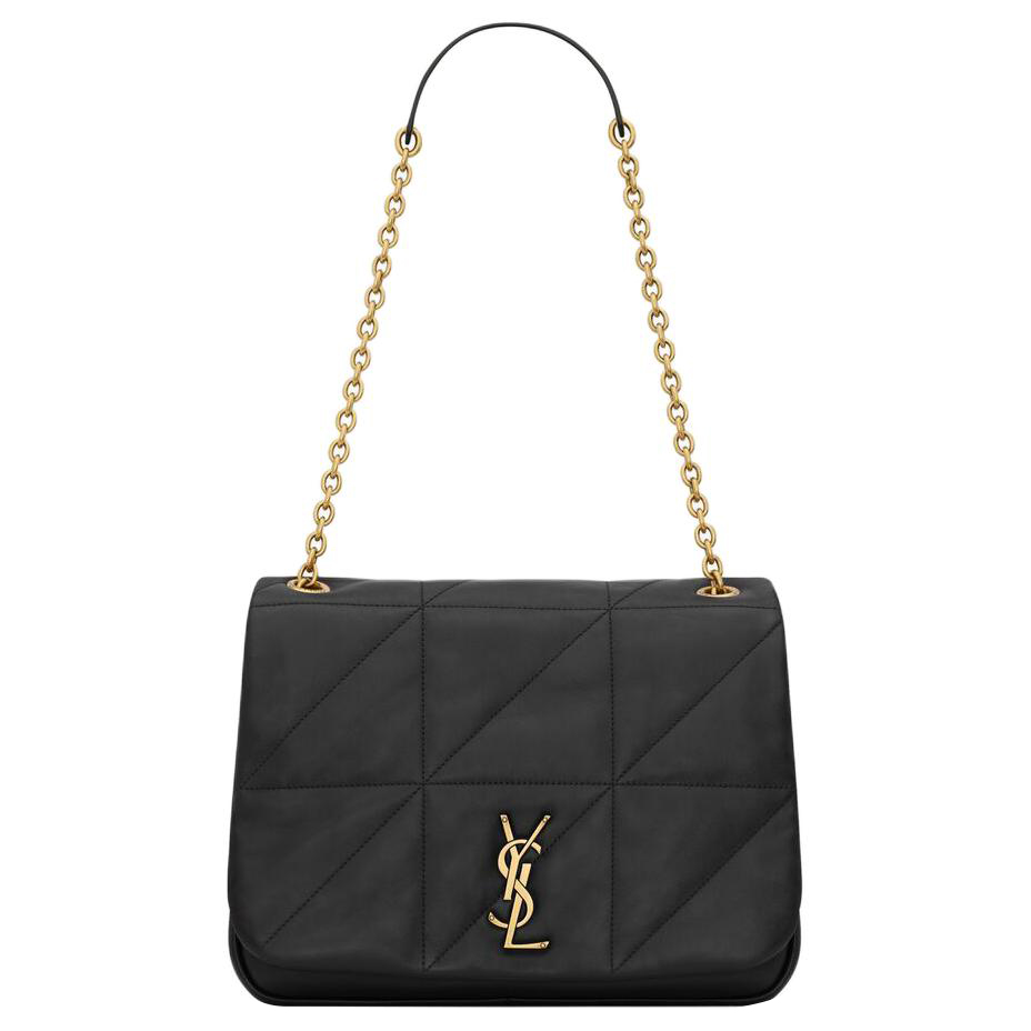 

Saint Laurent Сумка-мессенджер Jamie из овчины, женская, средняя, черная