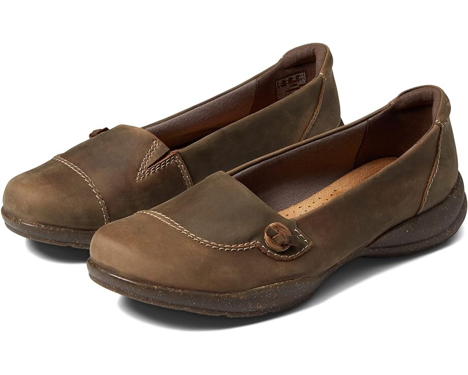 

Балетки Clarks Roseville Sky, цвет Dark Taupe Leather
