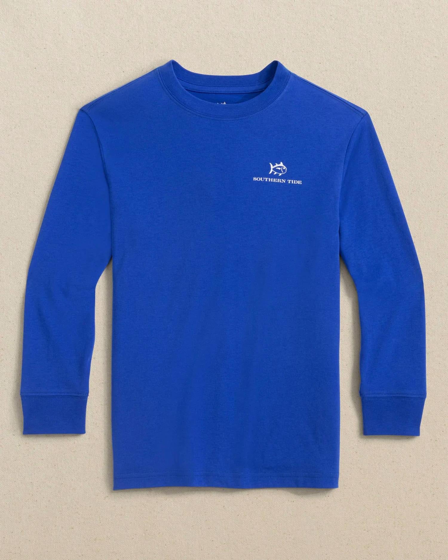 

SOUTHERN TIDE Детская футболка с длинными рукавами Skipjack Lights, цвет Surf Blue, Синий, SOUTHERN TIDE Детская футболка с длинными рукавами Skipjack Lights, цвет Surf Blue
