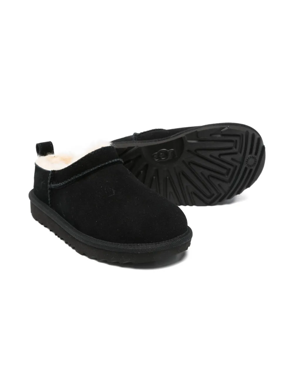 Классические микроботинки без застежек UGG Kids, черный — фото 2