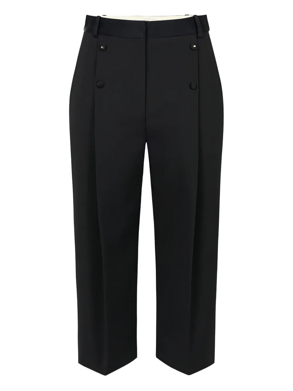 

Плиссированные бермуды Elisabetta Franchi, черный