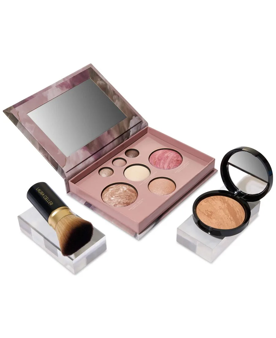 Стартовый набор запеченной косметики из 3 предметов Laura Geller Beauty, золотой medium — фото 2