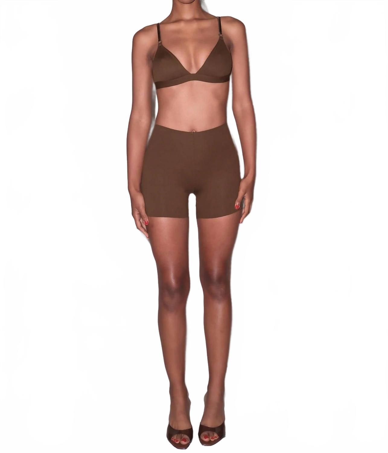 

Шорты Le Stretch Micro Bike в цвете Cocoa Fleur Du Mal, Cocoa