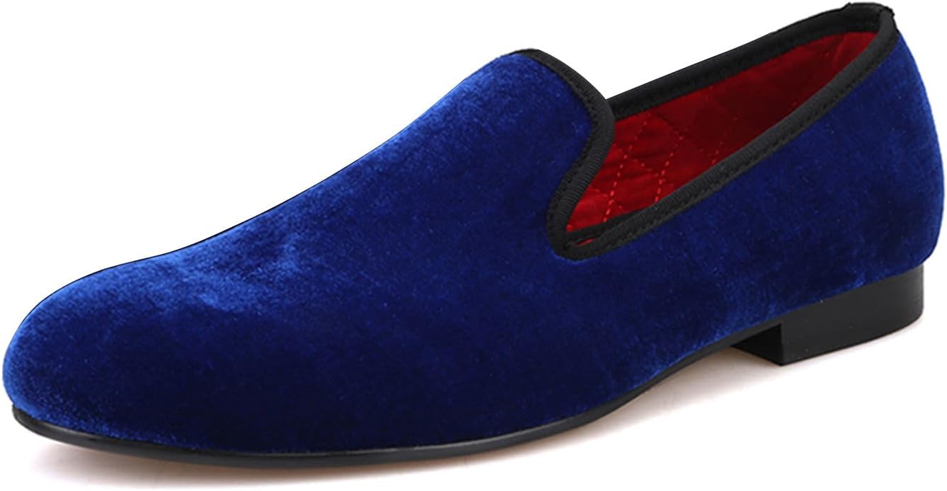 

Мужские слипоны Santimon Loafers для свадьбы, бархатные лоферы типа penny, модные смокинговые, повседневные, бизнес, роскошные замшевые туфли, для выпускного, вечеринки, диско, мокасины для мужчин, синий