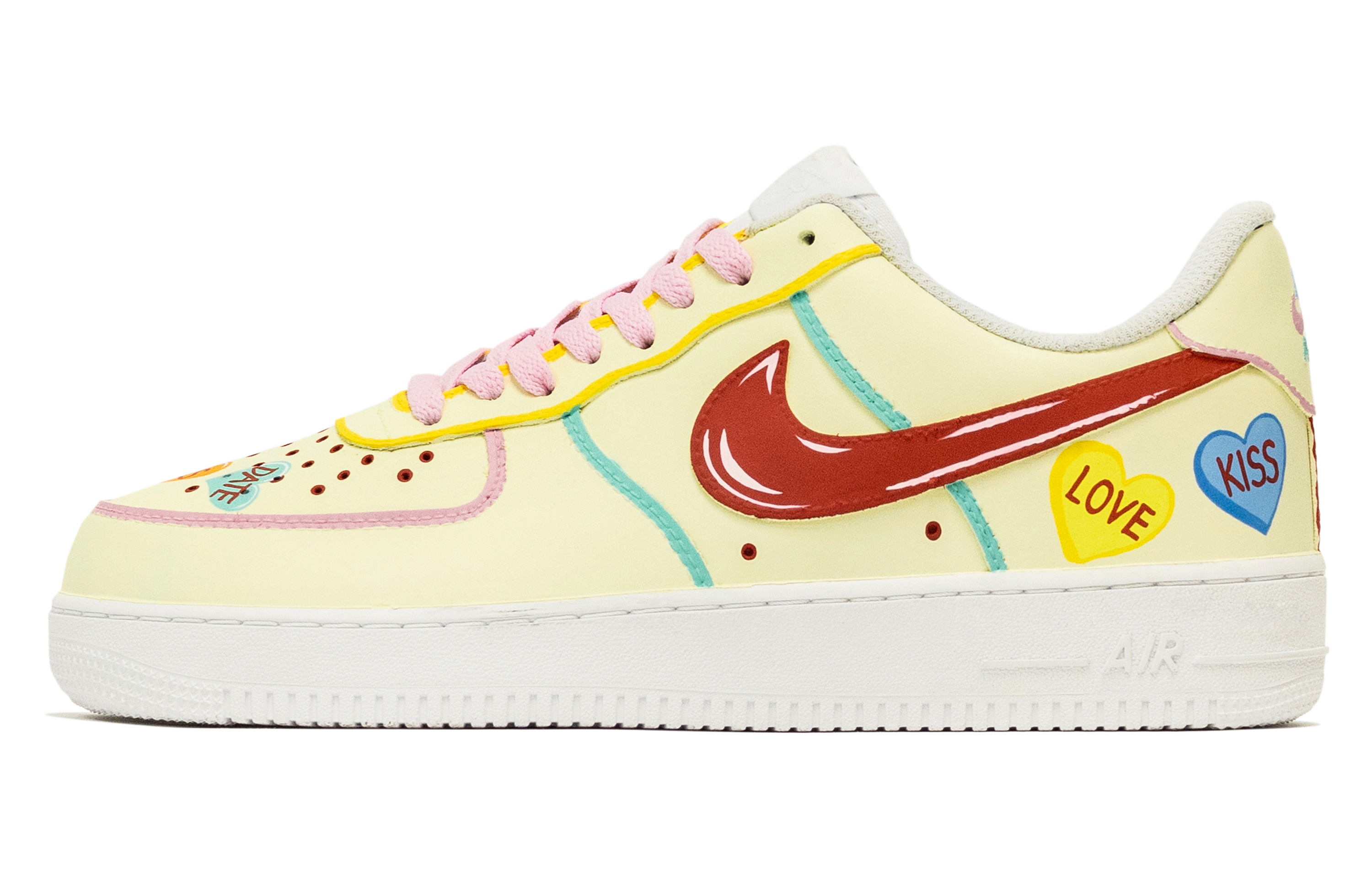 

Кроссовки Air Force 1 Fantasy, Confession Sweetheart, износостойкие, низкие, для скейтбординга, мужские, желтые Nike, Yellow