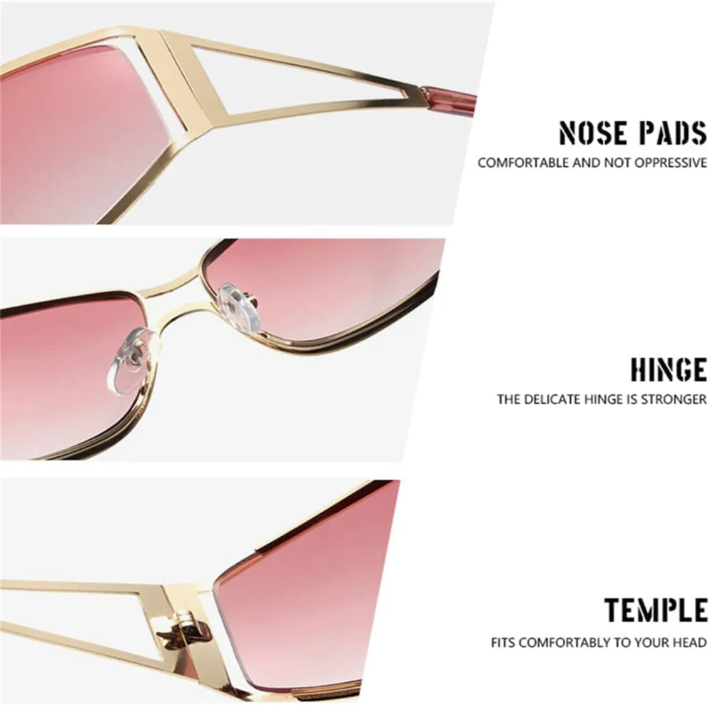 

Ретро-солнцезащитные очки небольшого размера для женщин и мужчин, металлическая оправа, защита от солнца для улицы, защита от УФ-излучения UV400 generic, 1