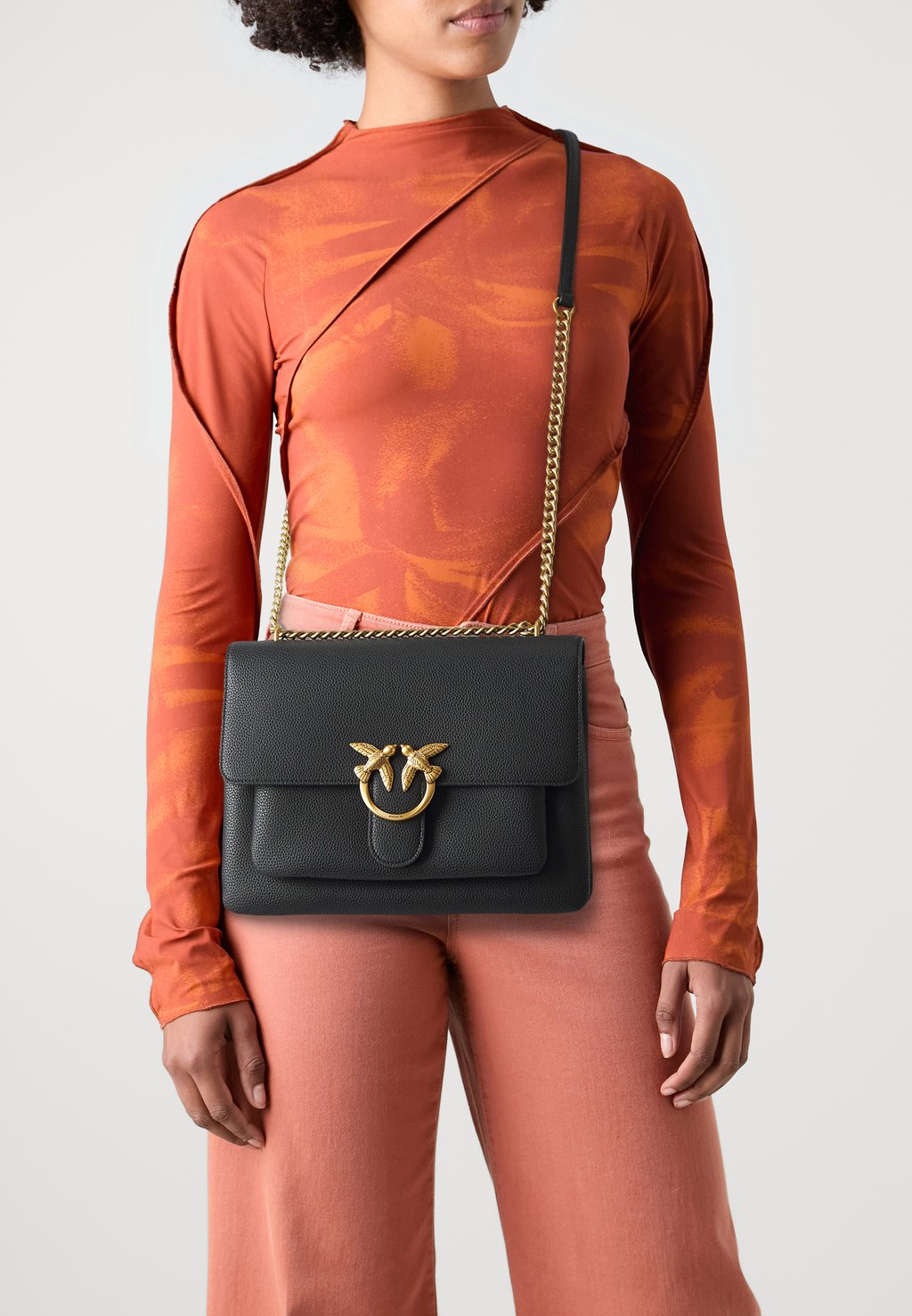 

Сумка через плечо LOVE SOFT BIG BOTTALATA - Across body bag Pinko, черный