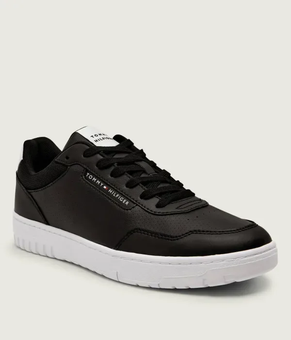 Кожаные кроссовки BASKET CORE LITE LTH Tommy Hilfiger, черный