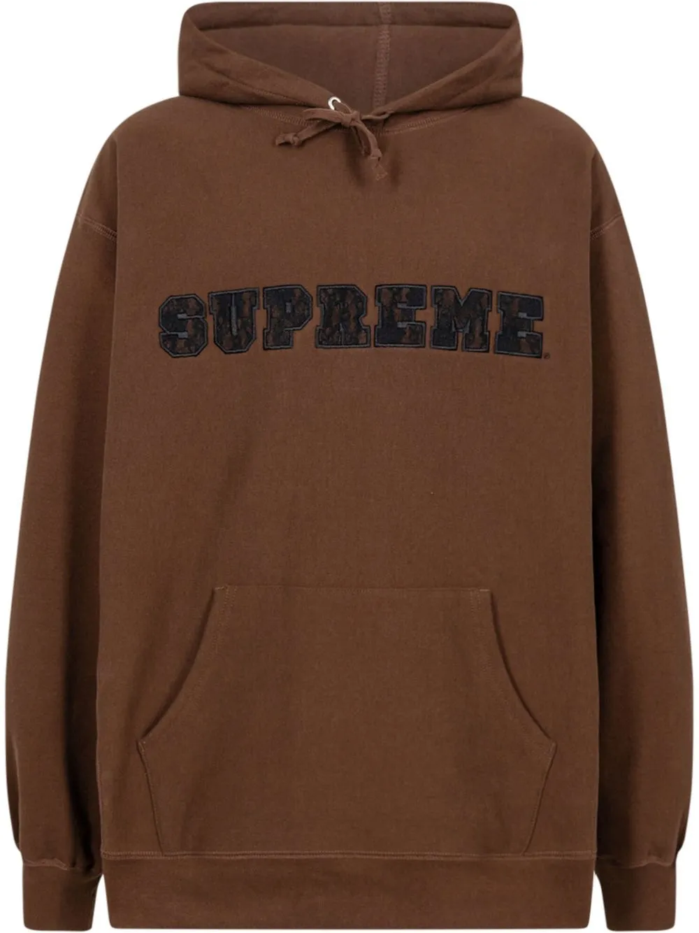 

Худи с логотипом Supreme, коричневый