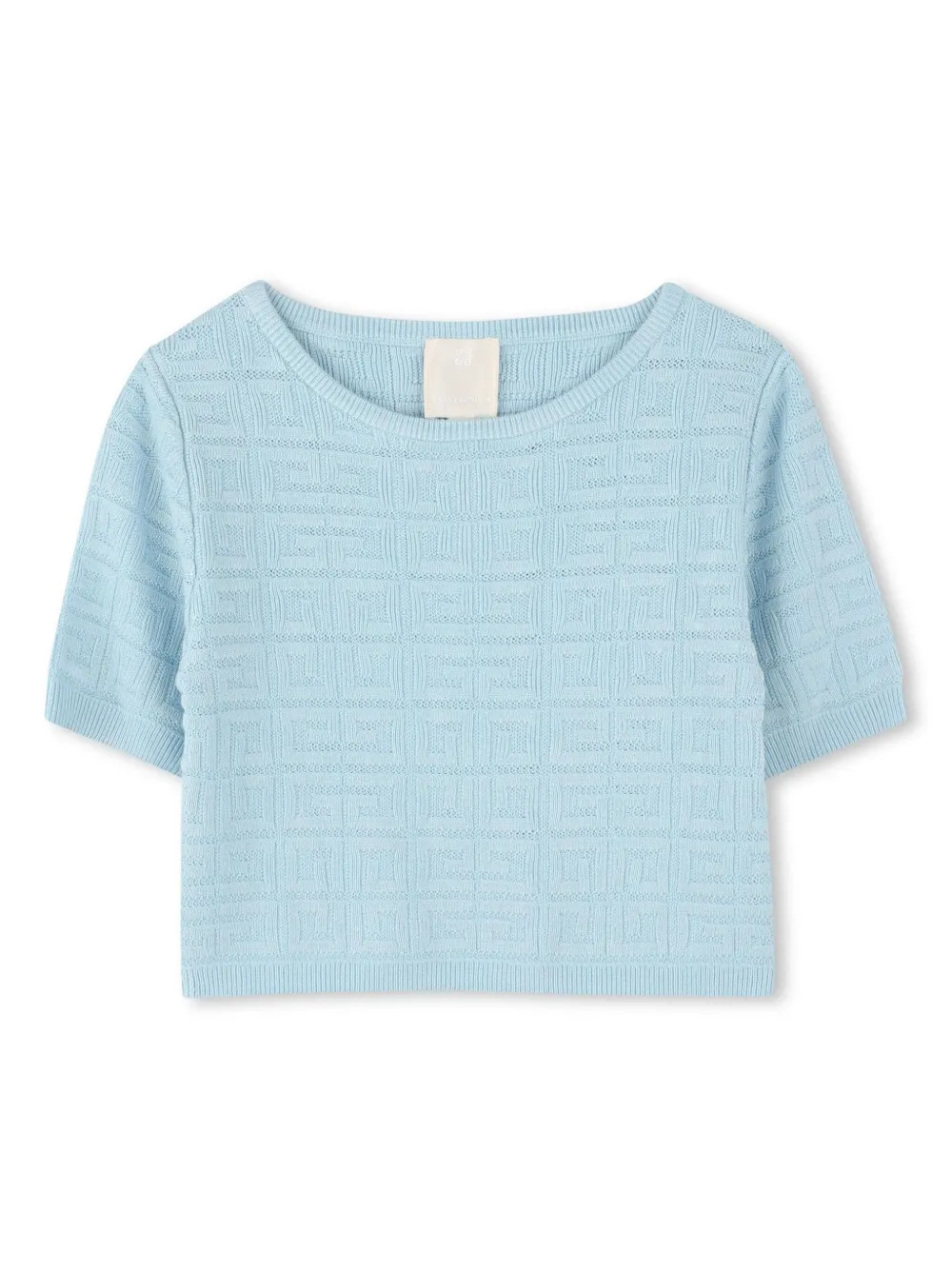 

Жаккардовый свитер с узором 4G Givenchy Kids, синий