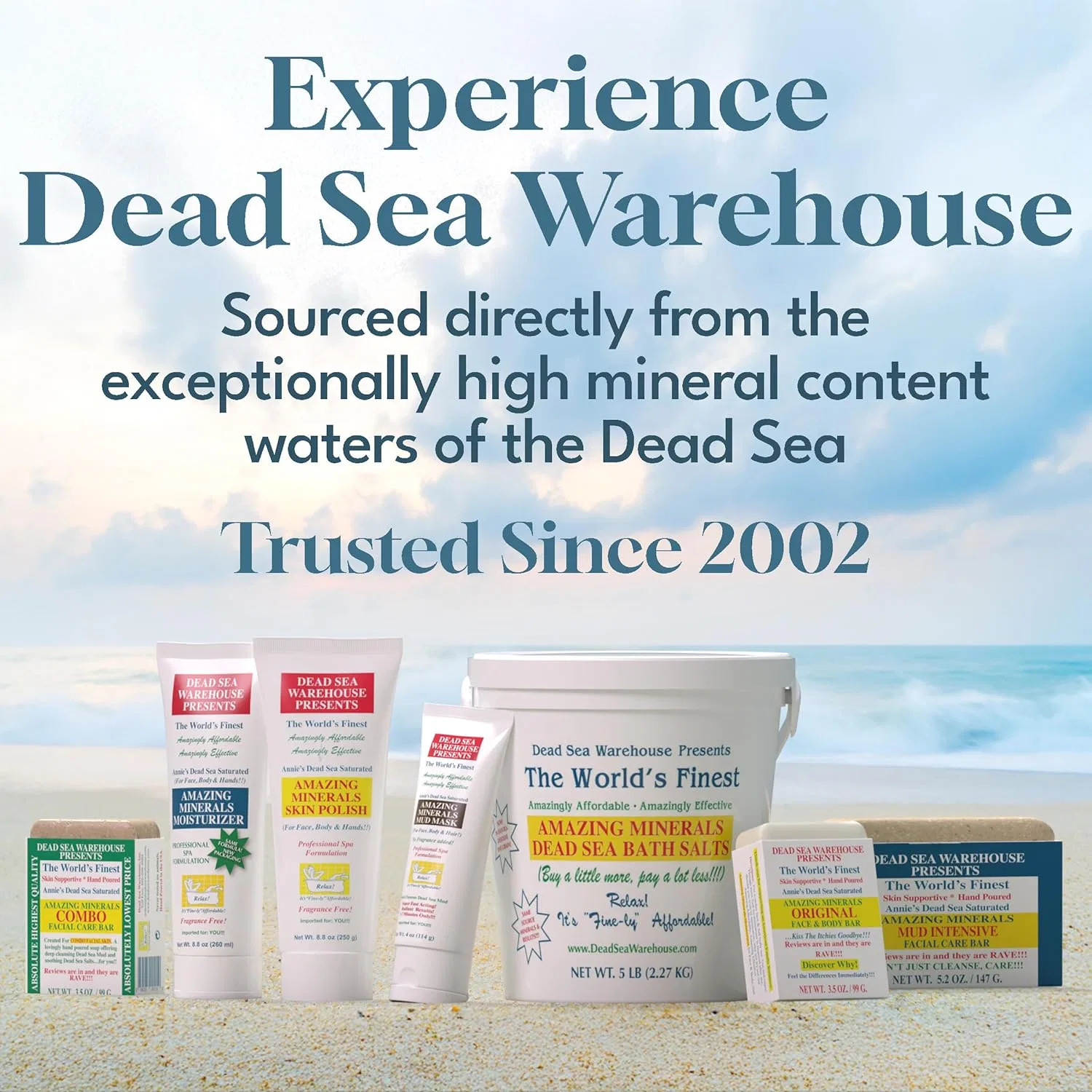 Скраб для тела Dead Sea Warehouse с морской солью Мертвого моря, без отдушки, 2 шт по 8.5 унций — фото 4
