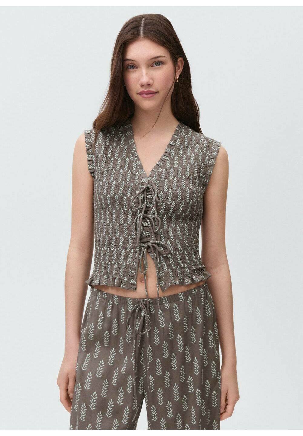 

Топ ACAPULCO Mango Kids, цвет Stone