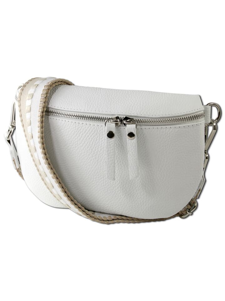 

Наплечная сумка Toscanto Gürteltasche Leder weiß, mehrfarbig ca. 25cm