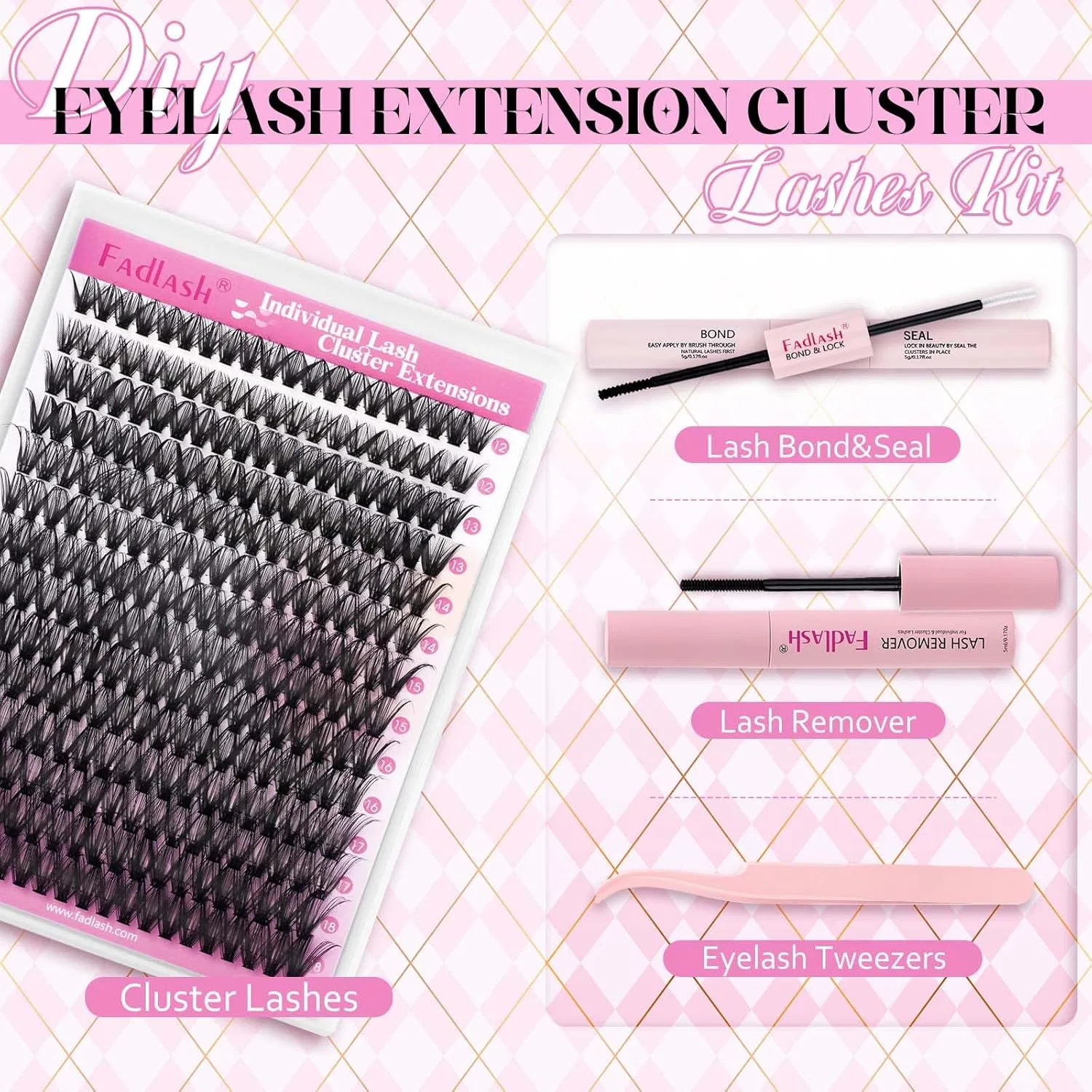 Набор для наращивания ресниц «DIY Eyelash Extensions Kit» от FADLASH Fadlash — фото 2