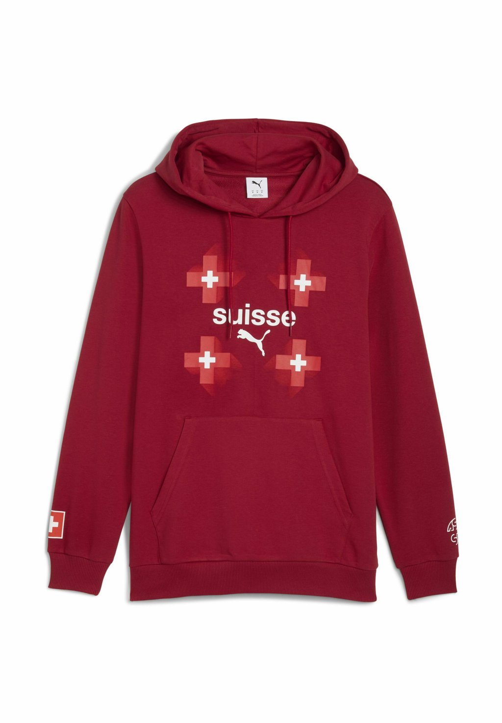 

Толстовка с капюшоном SCHWEIZ FTBLCULTURE - National team wear Puma, красный