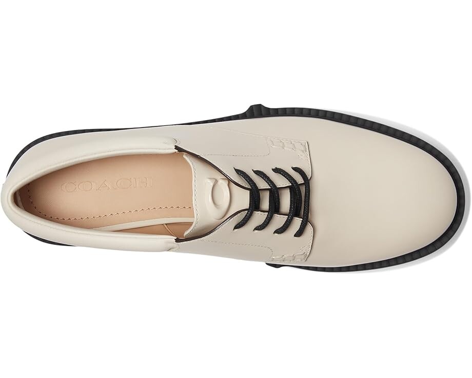 Оксфорды COACH Lyla Leather Derby, цвет Chalk — фото 2