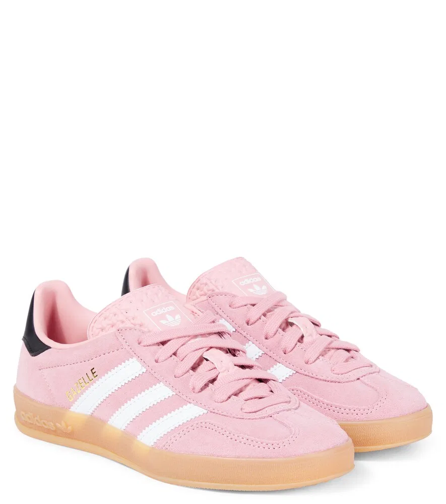 Замшевые кроссовки Gazelle Indoor Adidas Originals Kids, розовый