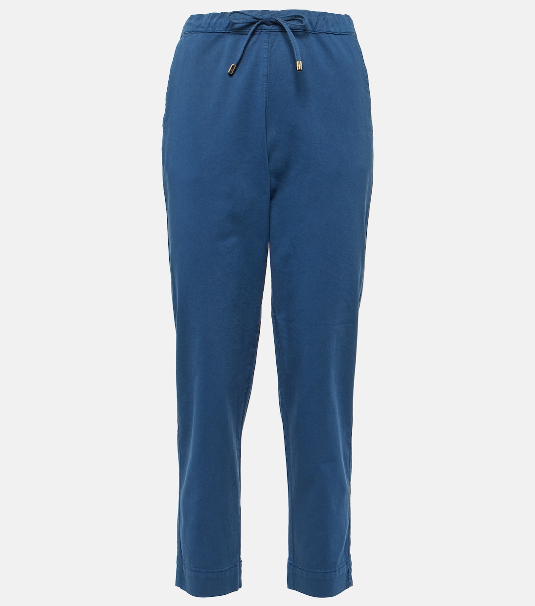 

Укороченные брюки из хлопка Terreno Max Mara, Blu Oceano