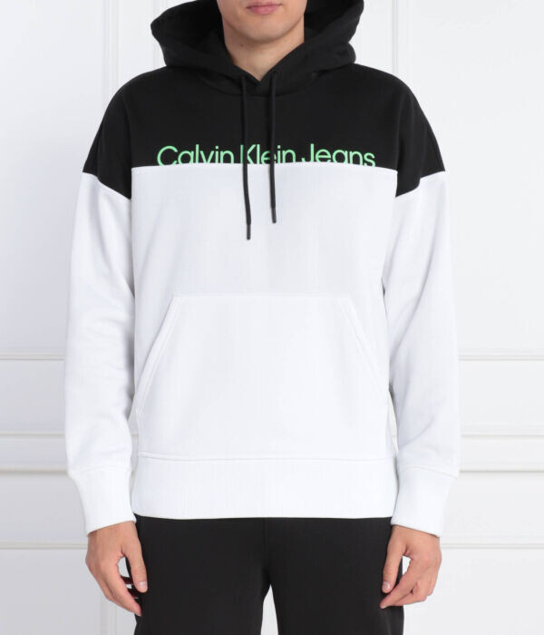 

Толстовка мужская Calvin Klein Jeans двуцветная, черно-белый