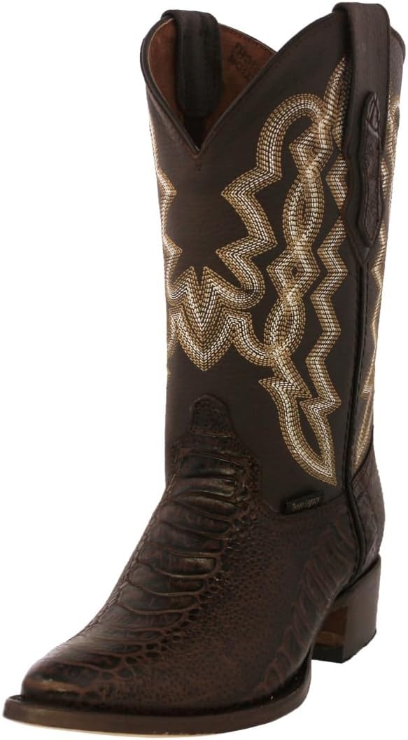 

Мужские коричневые вестерн-сапоги Texas Legacy с принтом кожи страуса, модель J Toe