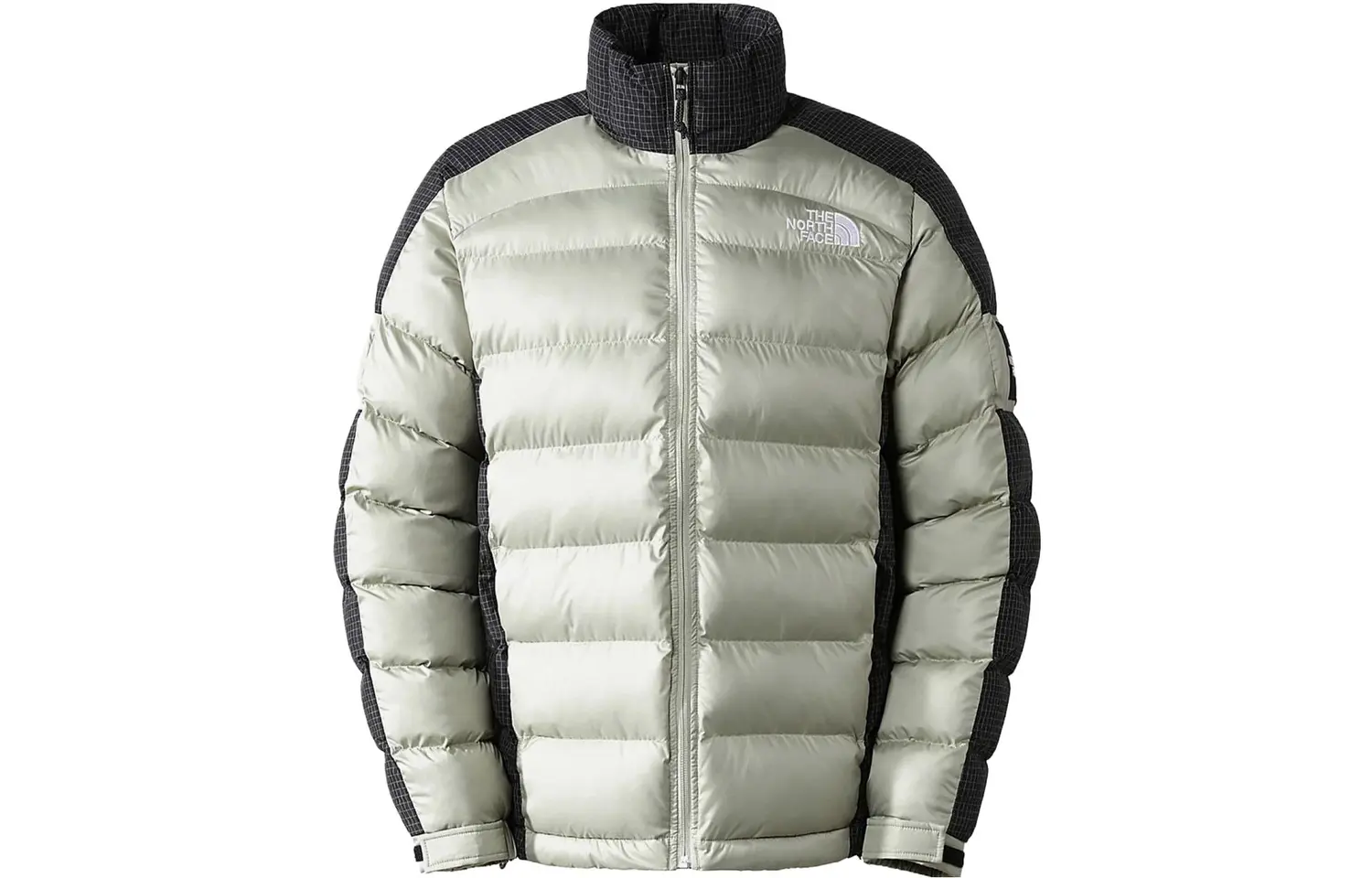 

THE NORTH FACE Пуховик мужской серо-зеленый