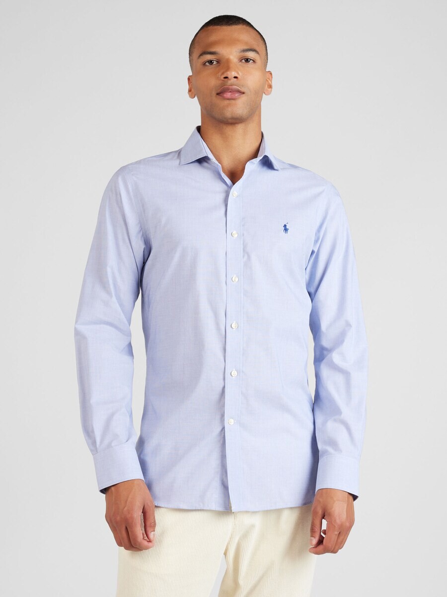 Повседневная рубашка Polo Ralph Lauren Slim fit Button Up Shirt, светло-синий — фото 2