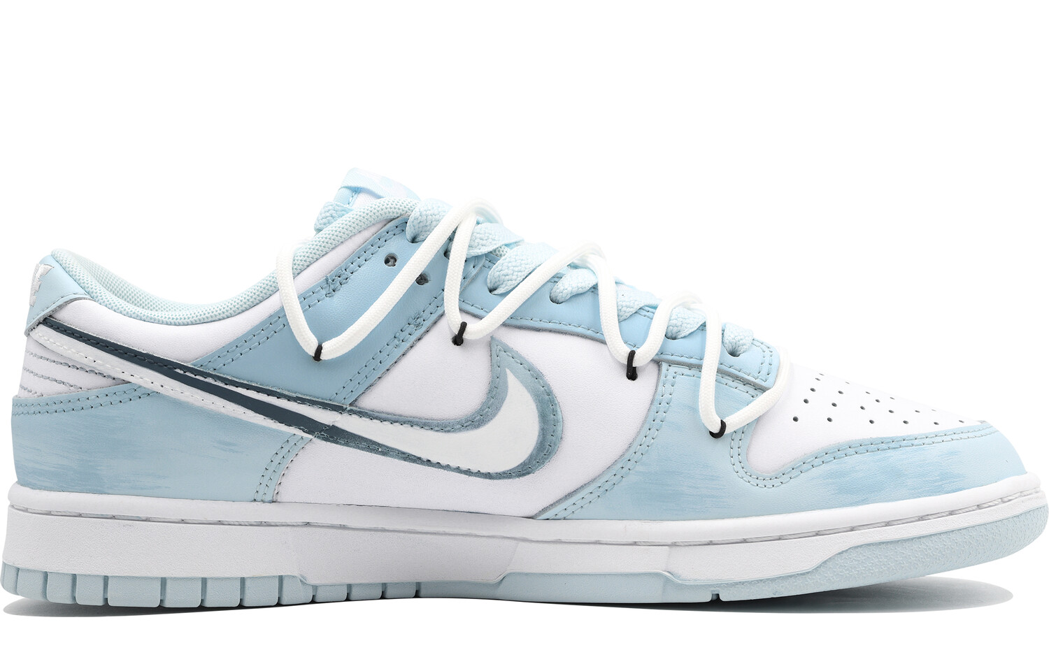 

Кроссовки для скейтбординга Dunk мужские с низким верхом белого цвета Nike, синий/белый