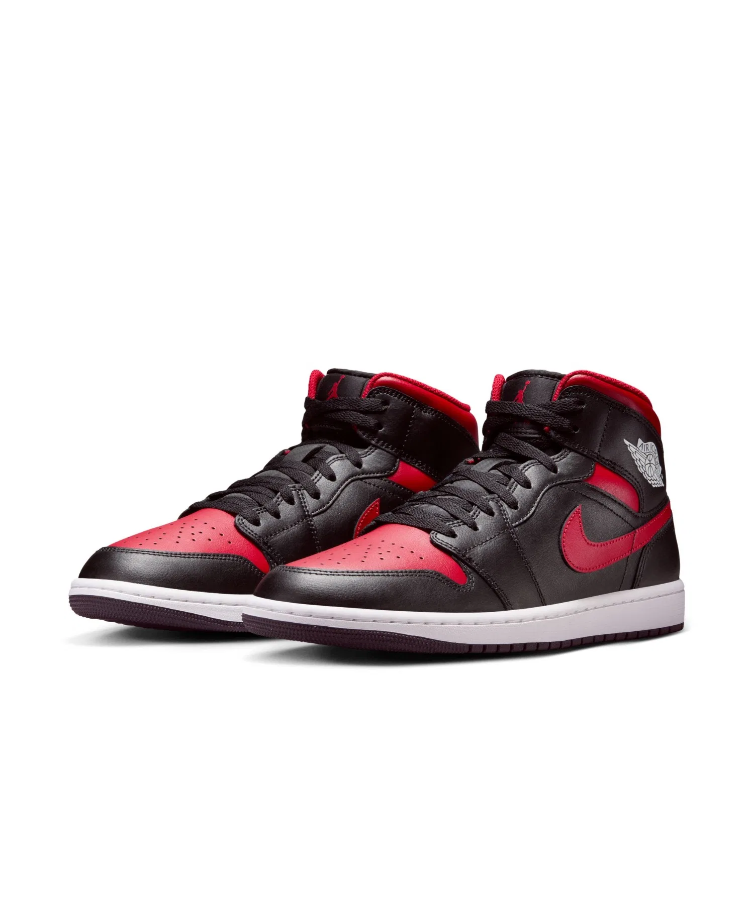 Мужские кроссовки Air Jordan 1 Mid чёрные