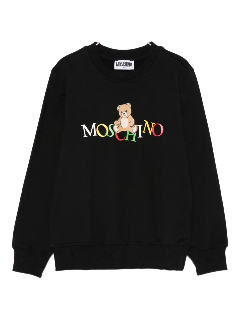 

Толстовка с логотипом Тедди Moschino Kids, черный