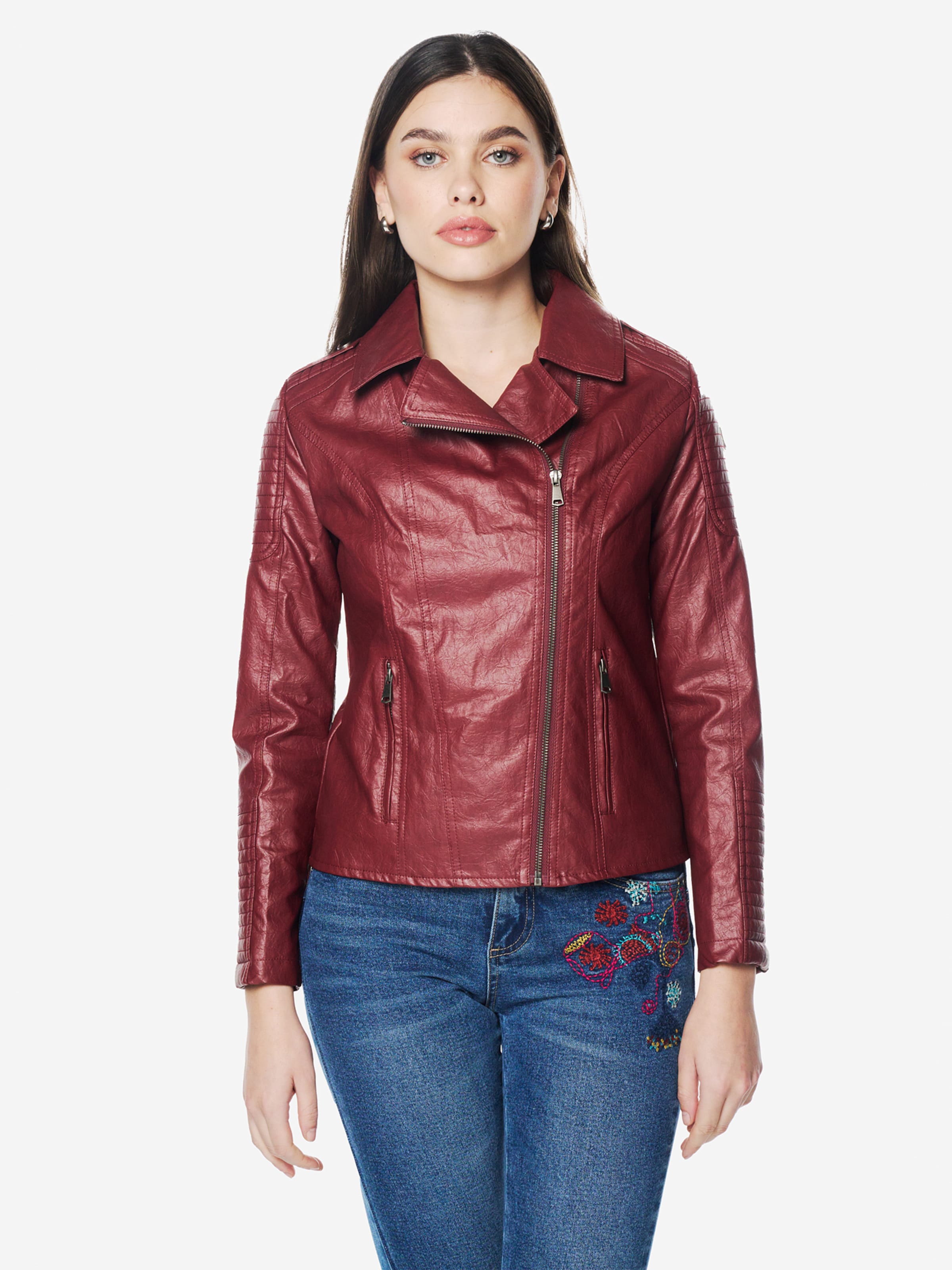 

KOROSHI Куртка для межсезонья в темно-красном цвете